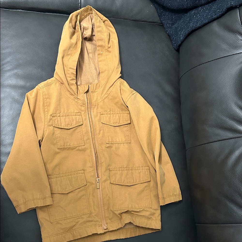 Old Navy Kids Brown Hooded Raincoat